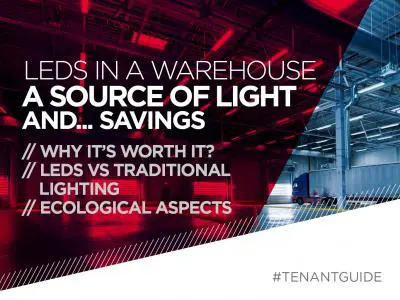Warehouse lighting. LEDs as a source of savings